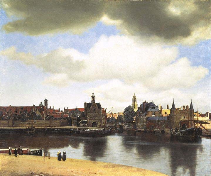 Johannes Vermeer View of Delft,